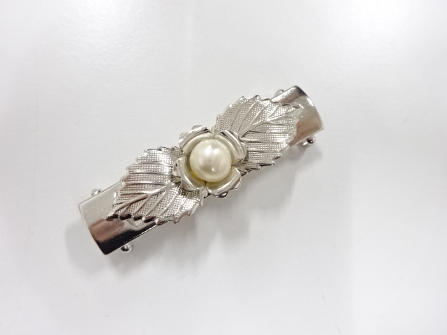 アンティーク　パール　帯留め